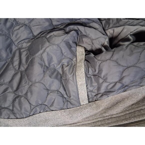 Levis Mens Gray Wool Blend Military-Style Jacket Full-Zip Size L Shoulder Button - Picture 8 of 16